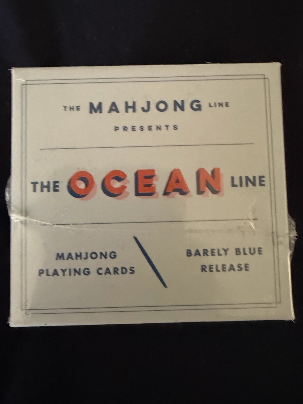 The Ocean Line: Barely Blue Mahjong Travel Cards